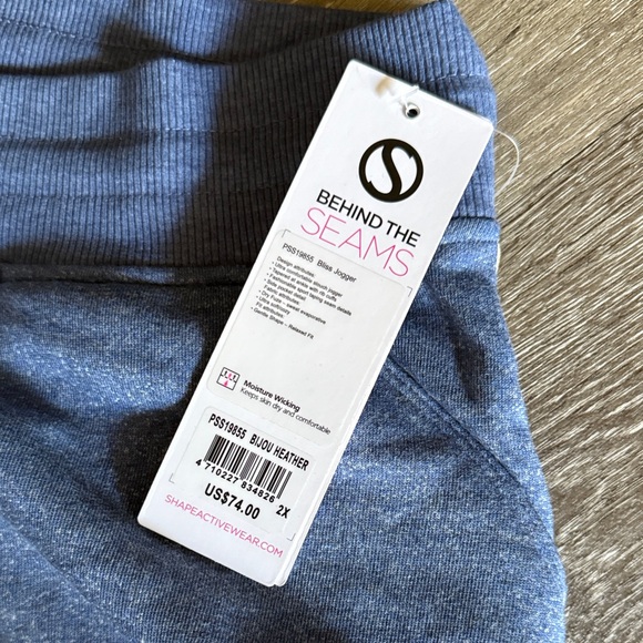 Women's Blue Jogger Pants - Picture 2 of 3